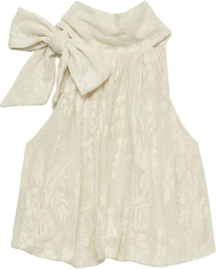VERO MODA gebloemde top ecru