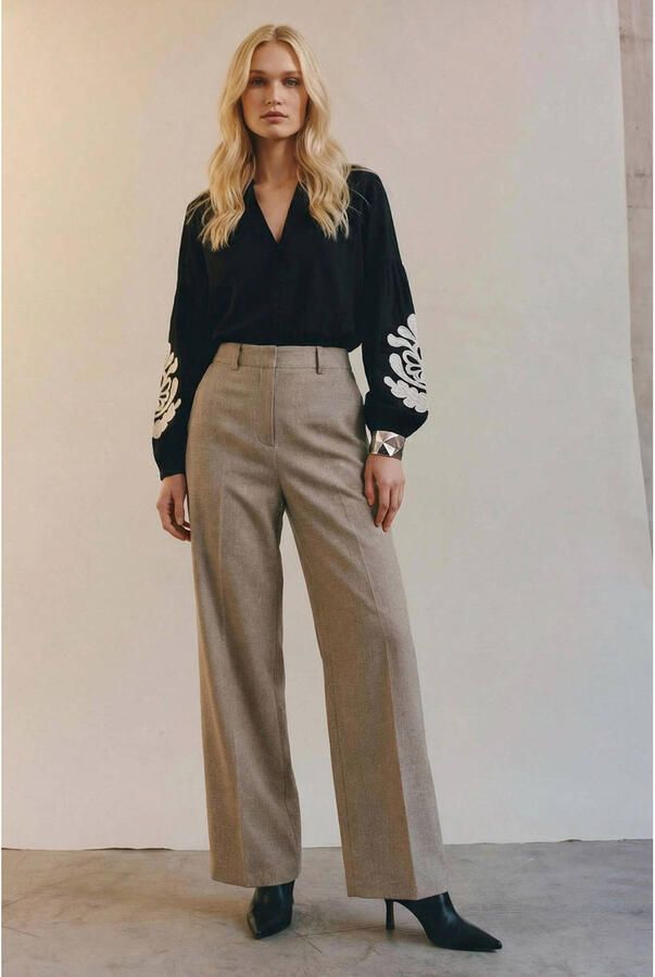 VERO MODA gebloemde top zwart - Foto 2