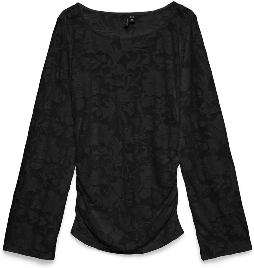 VERO MODA gebloemde top zwart
