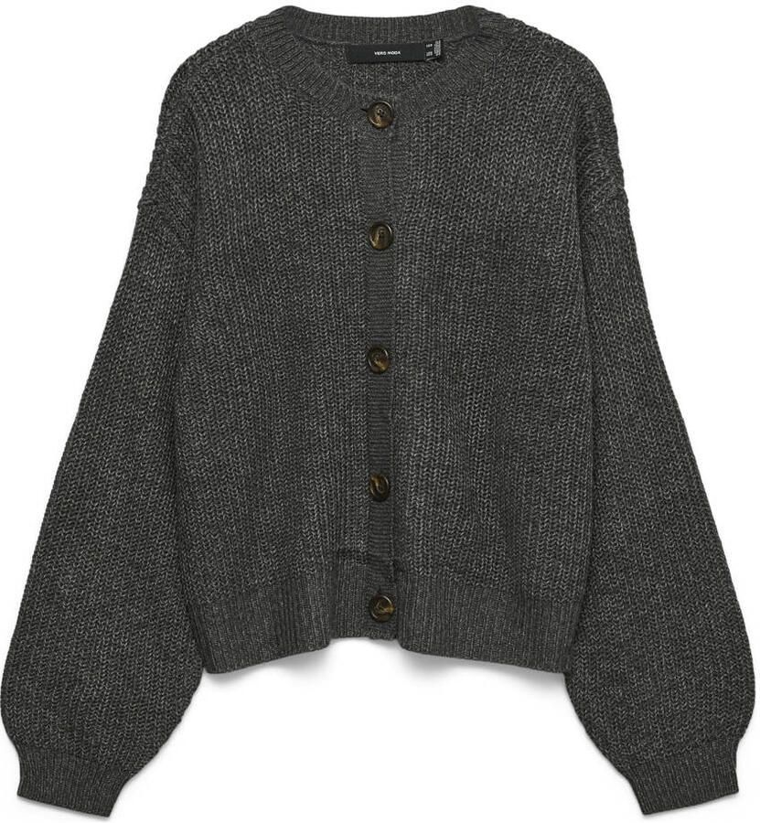 Vero Moda Relaxed fit gebreid jack met enkele knoopsluiting model 'LEA'