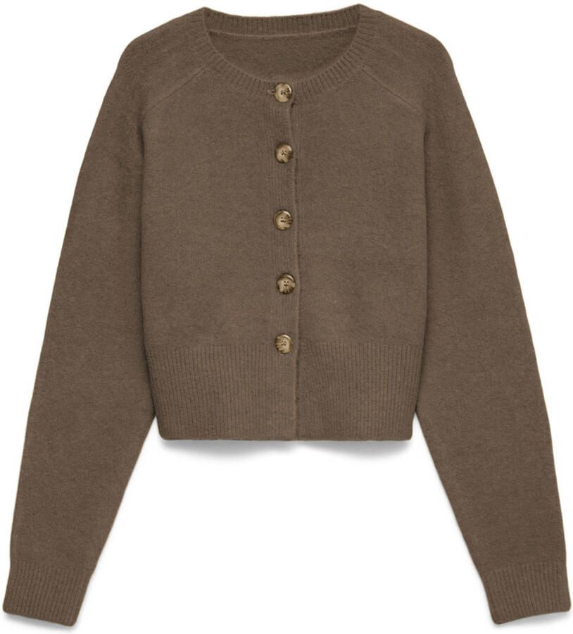 VERO MODA gebreid vest bruin