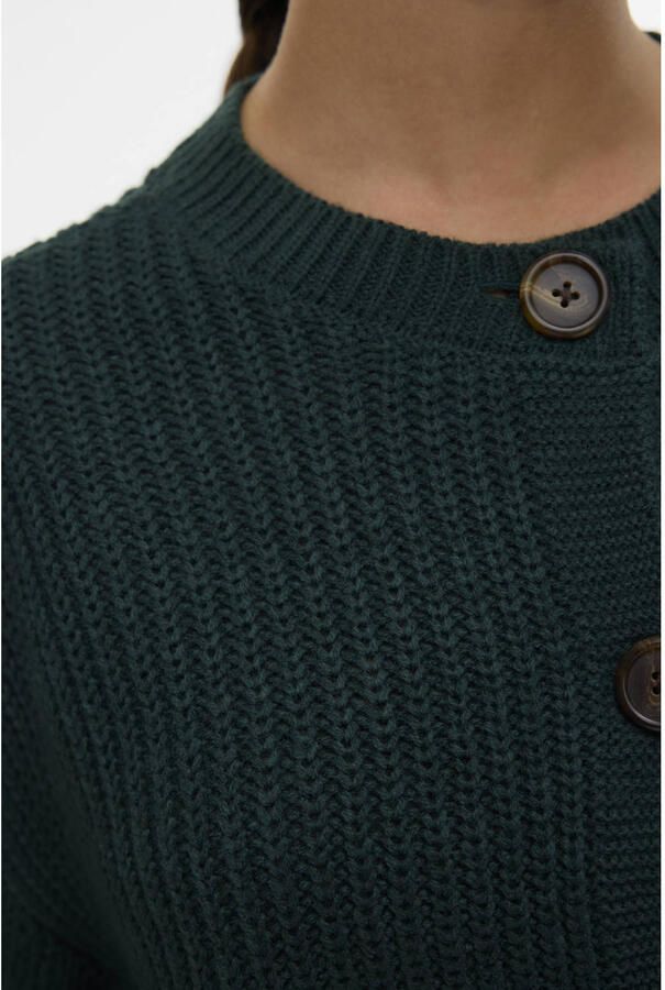 Vero Moda Relaxed fit gebreid jack met enkele knoopsluiting model 'LEA'