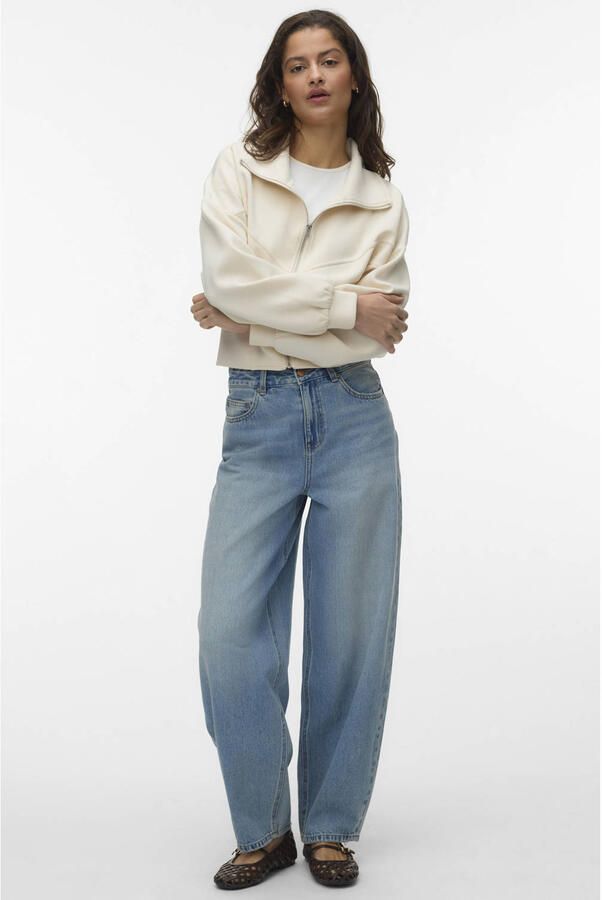VERO MODA gebreid vest ecru - Foto 3