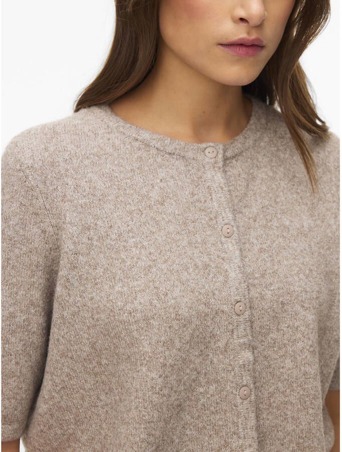 Vero Moda regular fit gebreid jack met korte mouw model 'VMDOFFY' - Foto 2