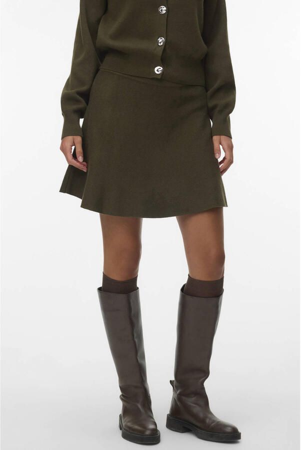 Vero Moda Uitlopende mini-rok van mix van viscose en katoen model 'ELLY'