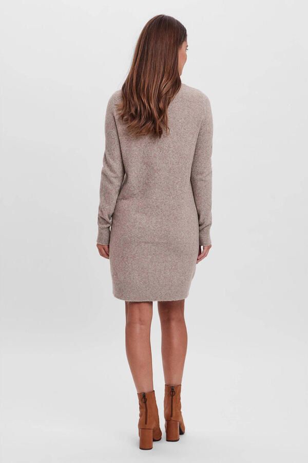Vero Moda Flatteuze gebreide jurk met ronde hals model 'DOFFY' - Foto 2