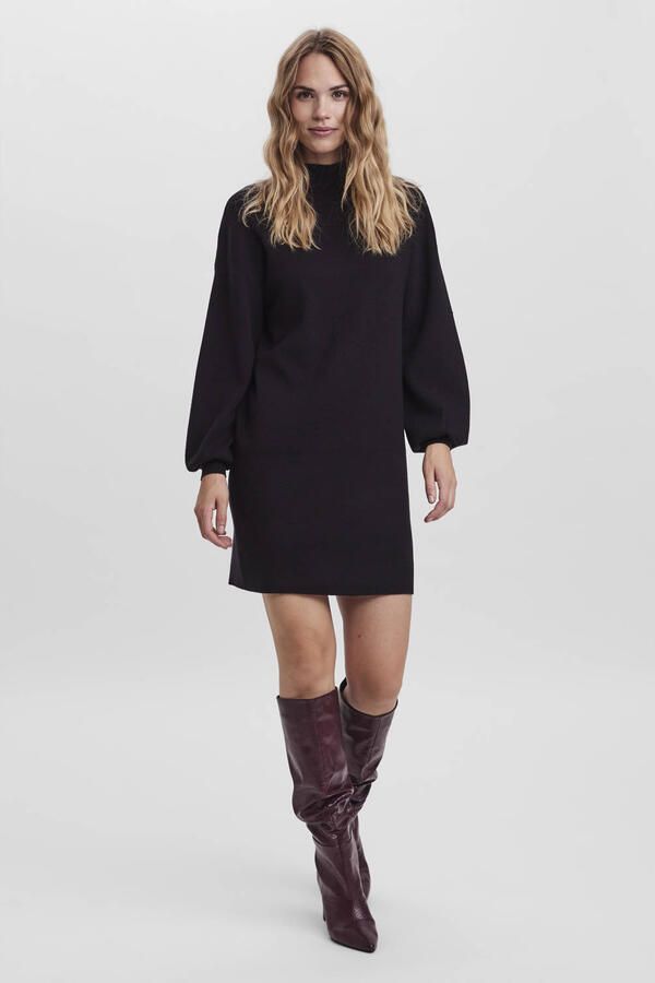 Vero Moda Loose fit gebreide jurk met ballonmouwen model 'NANCY' - Foto 2