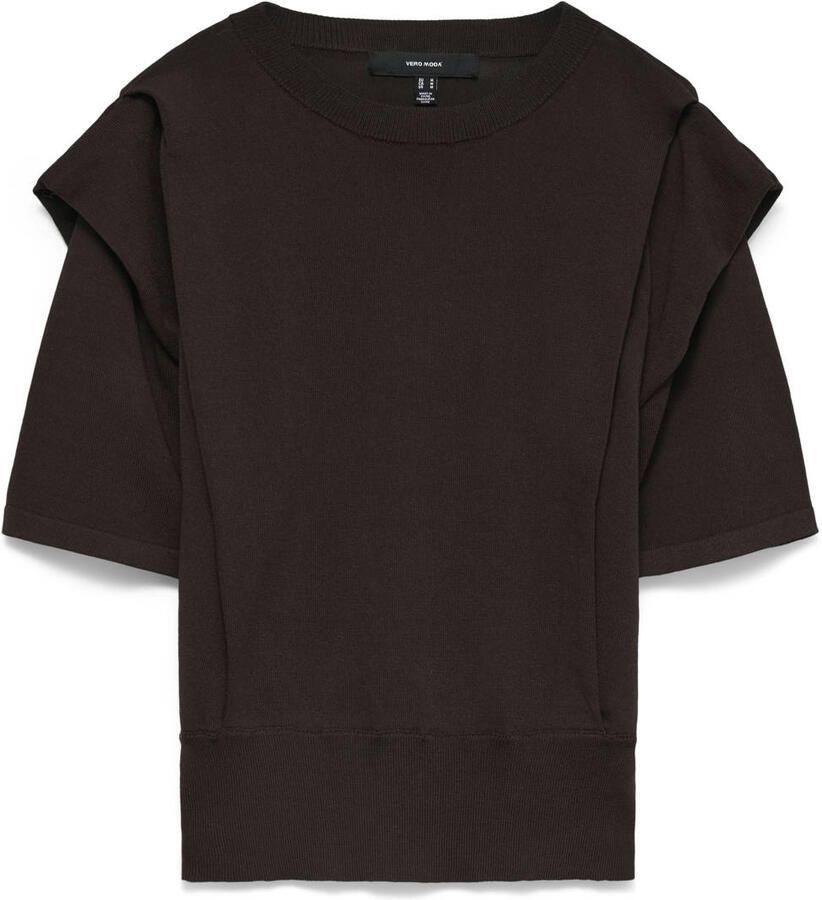 VERO MODA gebreide top donkerbruin