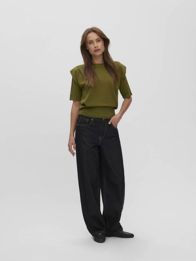 VERO MODA gebreide top groen - Foto 3