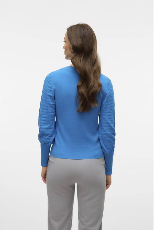 Vero Moda Gebreide trui VMHOLLYPOINTELLE LS O-NCK PULLOVE GA BOO