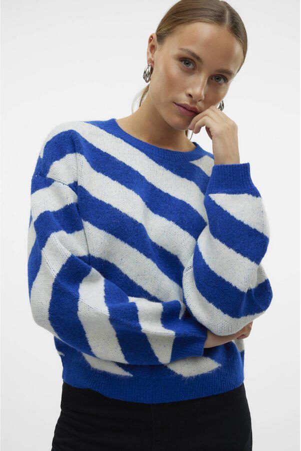 VERO MODA gebreide trui blauw - Foto 3
