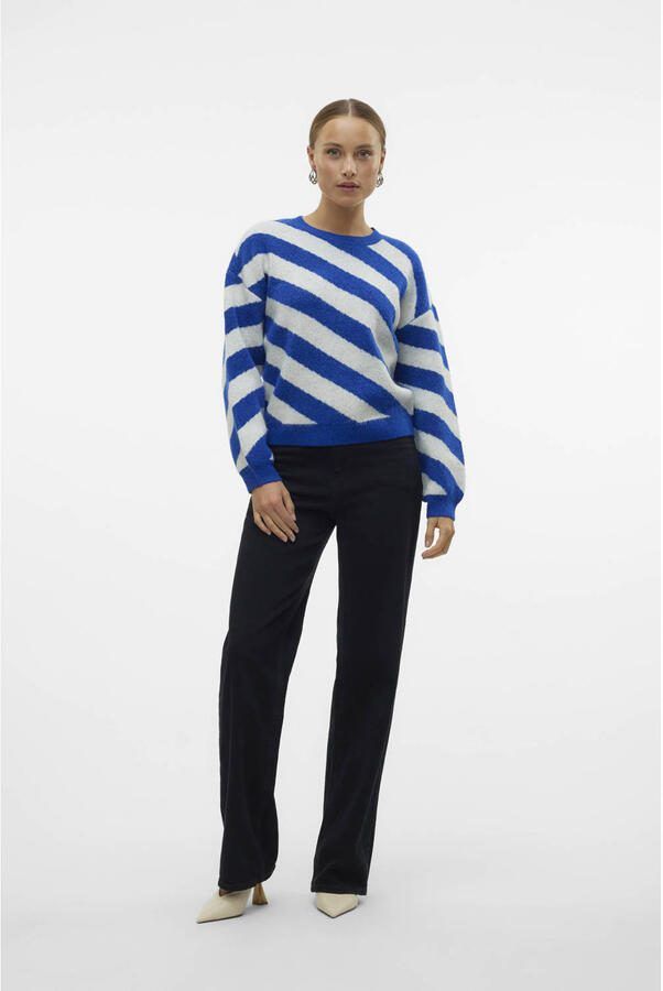 VERO MODA gebreide trui blauw