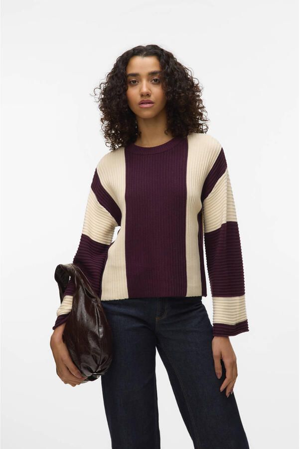 Vero Moda Regular fit gebreide pullover van katoenmix model 'GIGI' - Foto 3