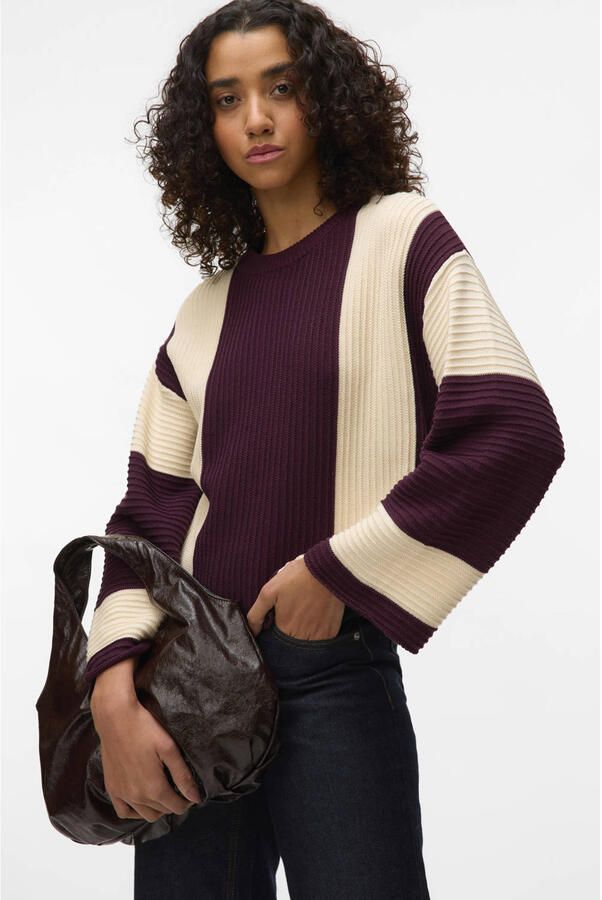 Vero Moda Regular fit gebreide pullover van katoenmix model 'GIGI' - Foto 2