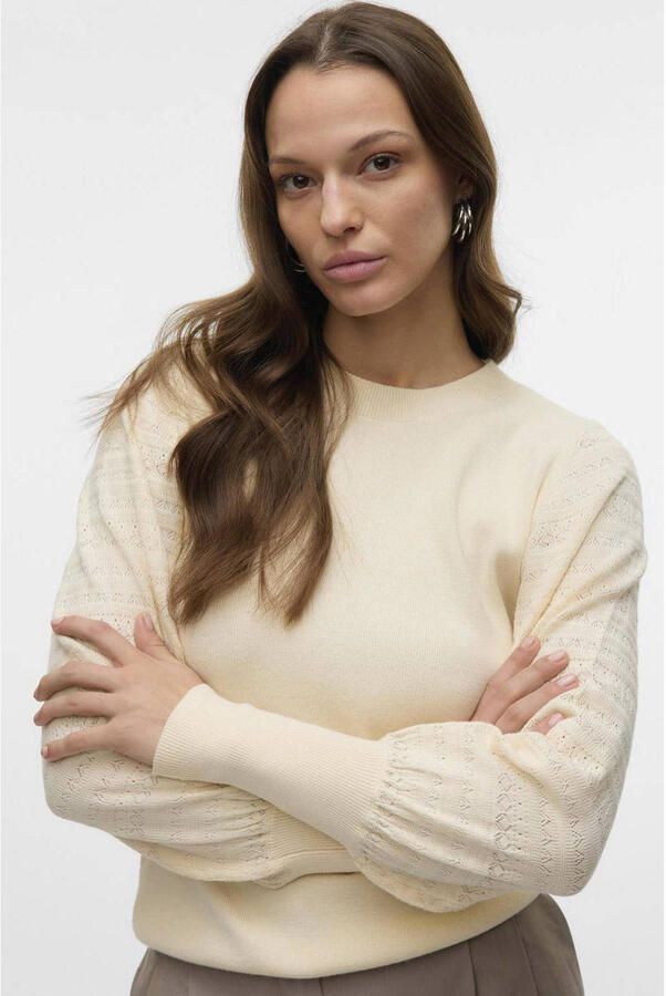 Vero Moda Gebreide trui VMHOLLYPOINTELLE LS O-NCK PULLOVE GA BOO - Foto 3