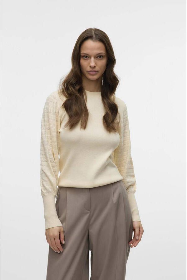 Vero Moda Gebreide trui VMHOLLYPOINTELLE LS O-NCK PULLOVE GA BOO - Foto 2