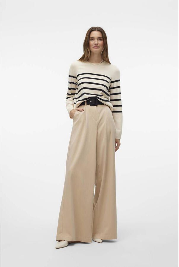 Vero Moda Trui met ronde hals VMSABA PLAIN LS O-NECK PULLOVER GA NOOS