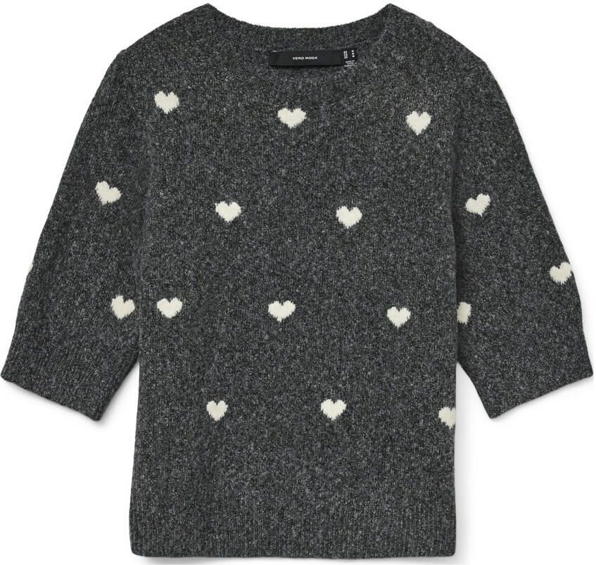 Vero Moda Trui met korte mouwen VMDOFFY INTARSIA 2 4 O-NK PULLOV GA NOOS - Foto 2