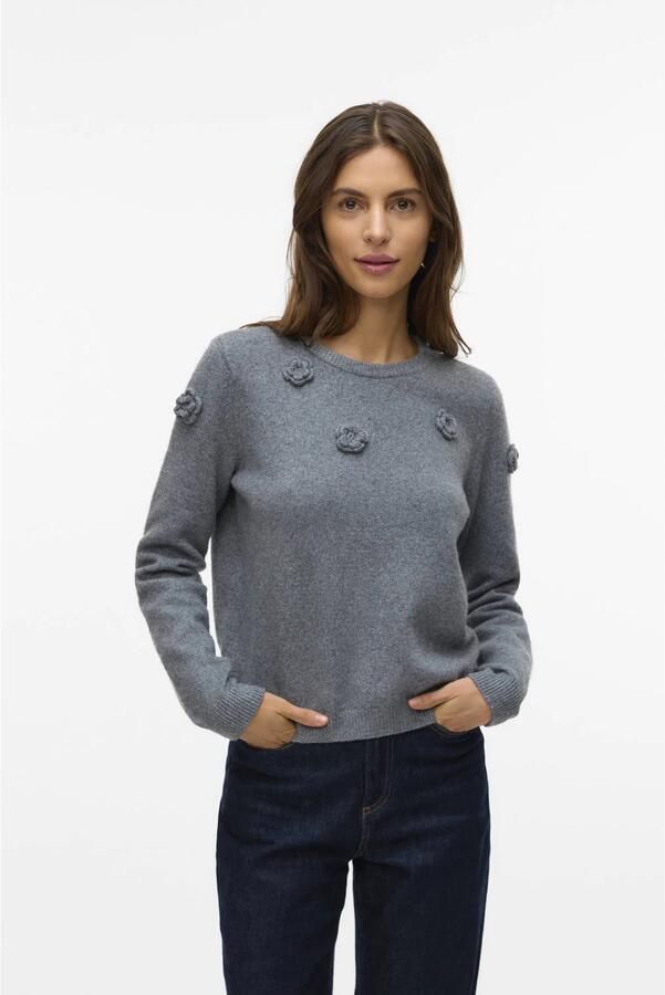 Vero Moda Trui met ronde hals VMROSE LS O-NECK PULLOVER BOO
