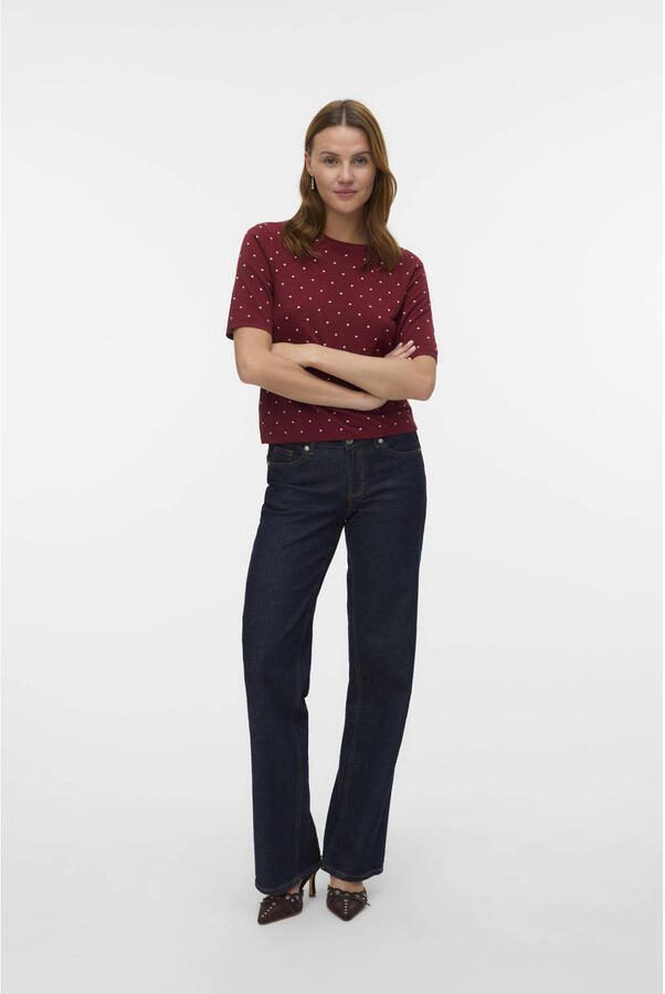 VERO MODA gebreide trui rood - Foto 2