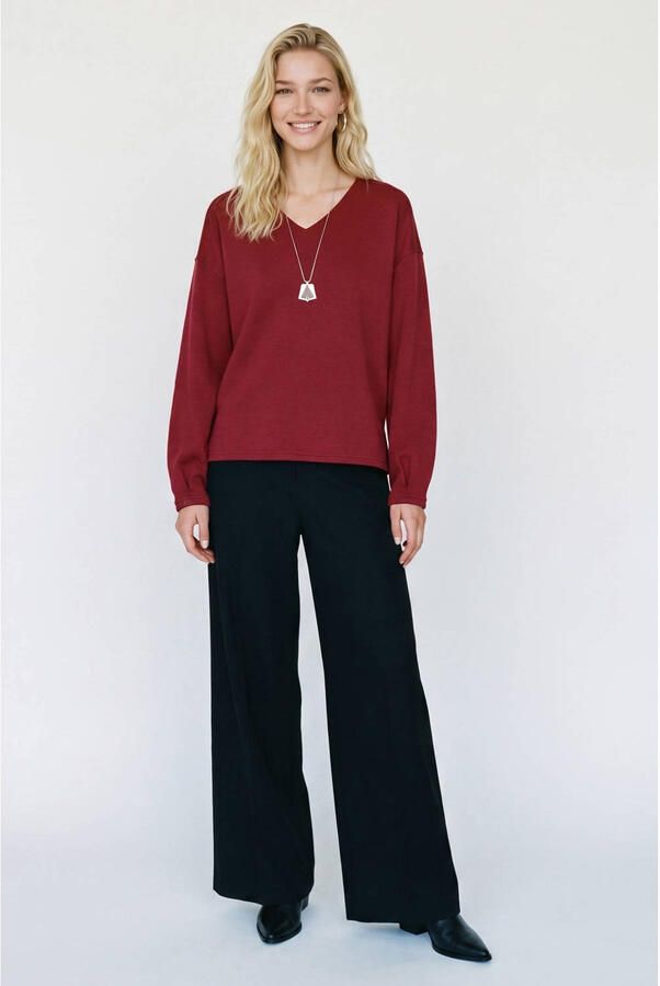 VERO MODA gebreide trui rood