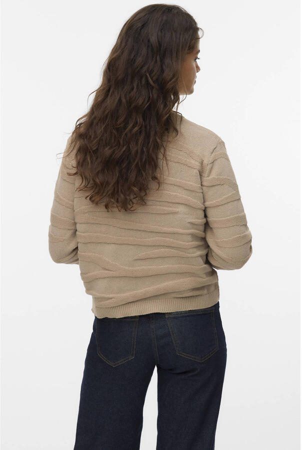 VERO MODA gebreide trui taupe - Foto 2