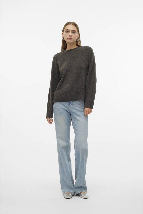 Vero Moda Gebreide trui VMBOOM LS O-NECK PULLOVER GA NOOS