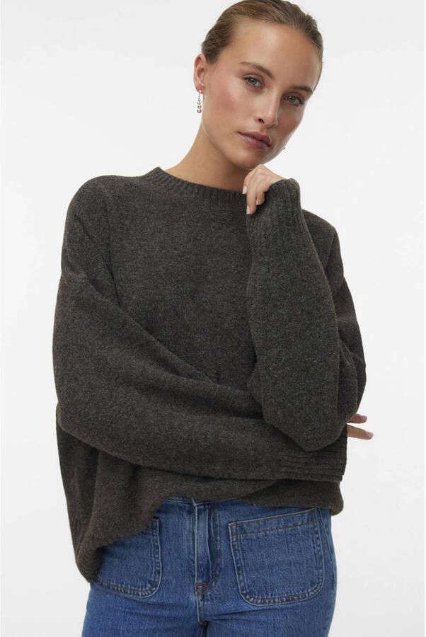 Vero Moda Gebreide trui VMBOOM LS O-NECK PULLOVER GA NOOS - Foto 2