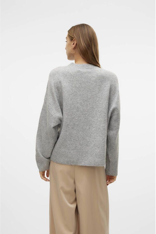 Vero Moda Gebreide trui VMBOOM LS O-NECK PULLOVER GA NOOS
