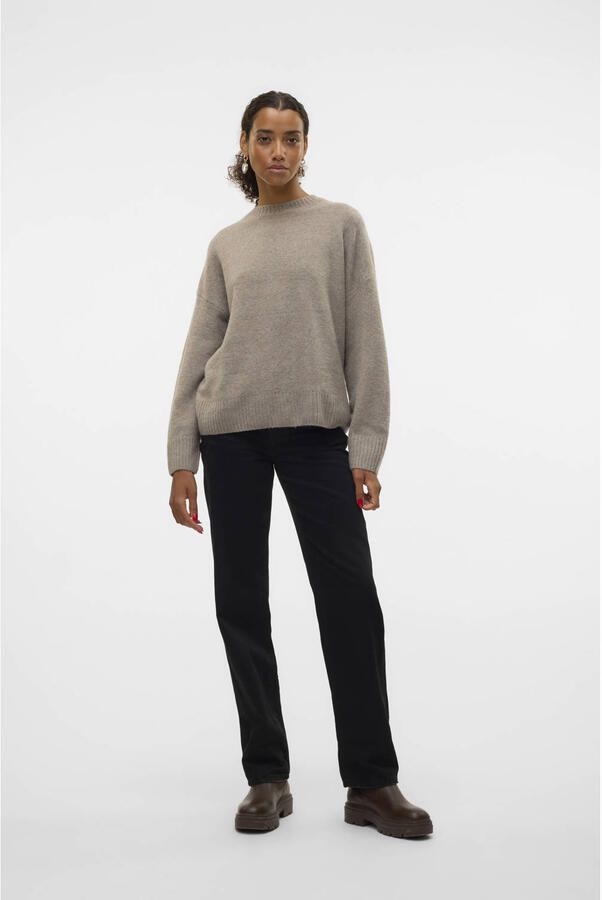 Vero Moda Gebreide trui VMBOOM LS O-NECK PULLOVER GA NOOS