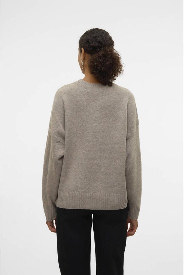 Vero Moda Gebreide trui VMBOOM LS O-NECK PULLOVER GA NOOS