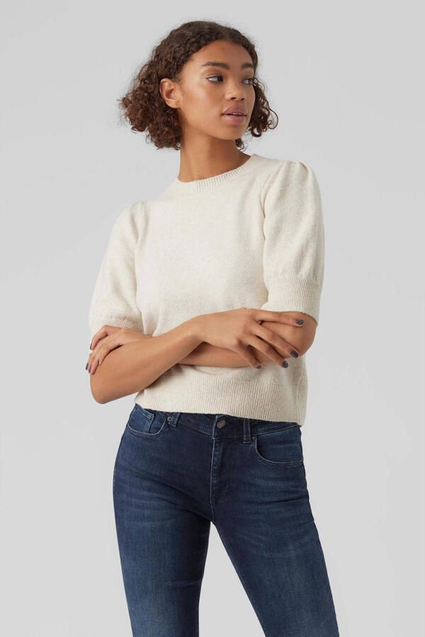 Vero Moda Comfort fit gebreide pullover met pofmouwen model 'DOFFY' - Foto 2