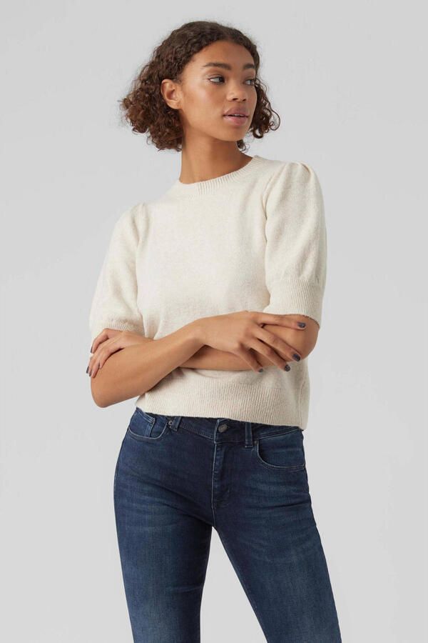 Vero Moda Regular fit gebreide pullover met ronde hals model 'DOFFY'