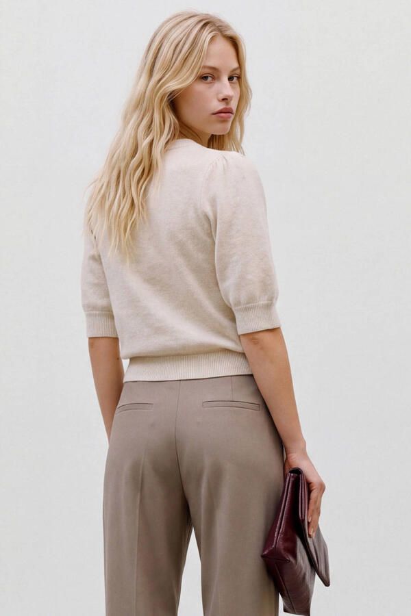 Vero Moda Regular fit gebreide pullover met ronde hals model 'DOFFY' - Foto 2