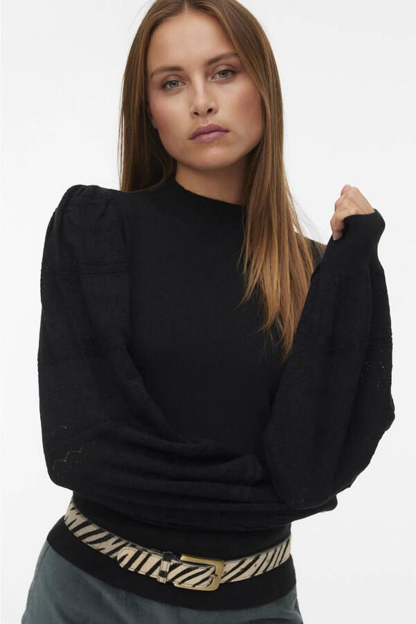 Vero Moda Gebreide trui VMNEWLIMONE LS HIGHNECK PULLOVER BOO