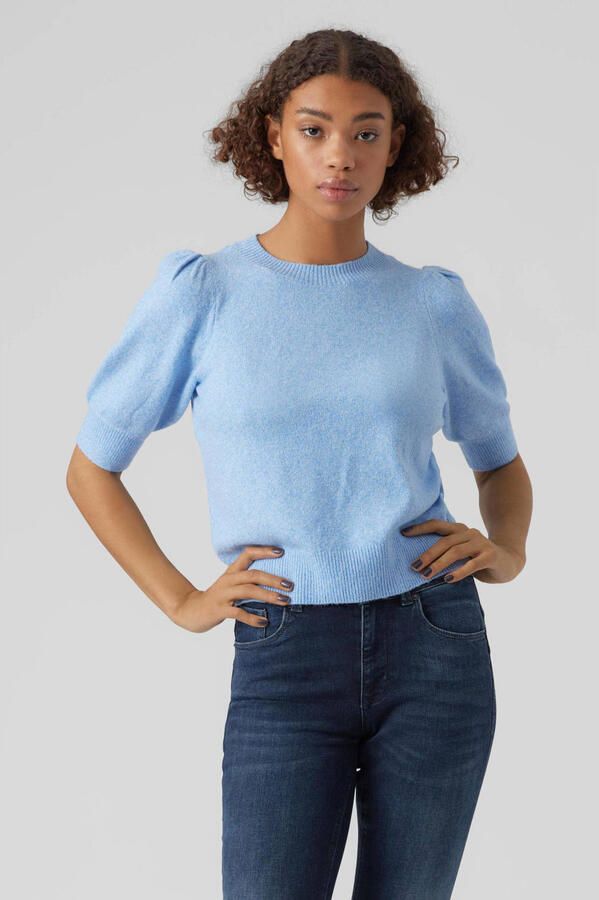Vero Moda Comfort fit gebreide pullover met pofmouwen model 'DOFFY'