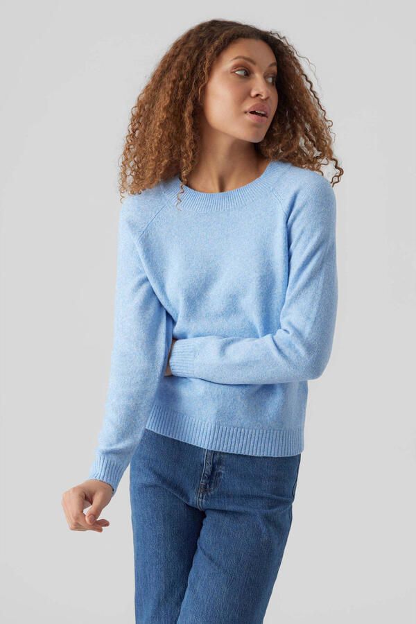 Vero Moda Zachte pullover met lange mouwen en ronde hals model 'DOFFY'