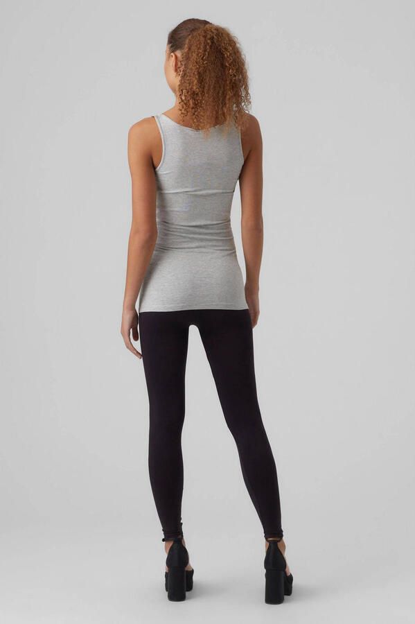 VERO MODA gemÃªleerde singlet VMMAXI met katoen grijs - Foto 2