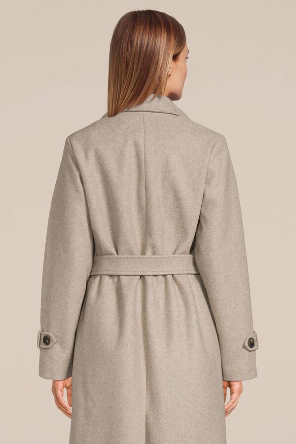 VERO MODA x Wehkamp gemÃªleerde trenchcoat jas VMFORTUNEVEGA van polyester beige - Foto 4