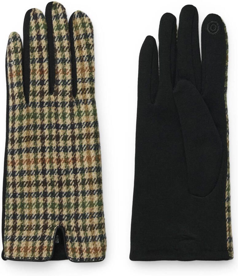 VERO MODA geruite handschoenen VMMINDY bruin