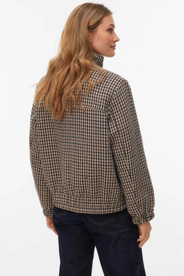 VERO MODA geruite tussenjas bruin - Foto 3