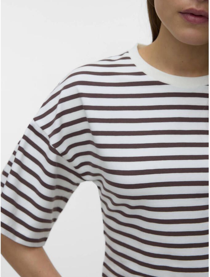 VERO MODA gestreept T-shirt bruin - Foto 2