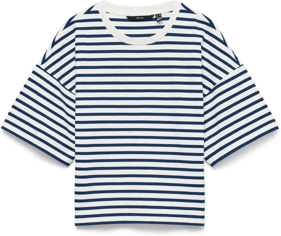 VERO MODA gestreept T-shirt donkerblauw