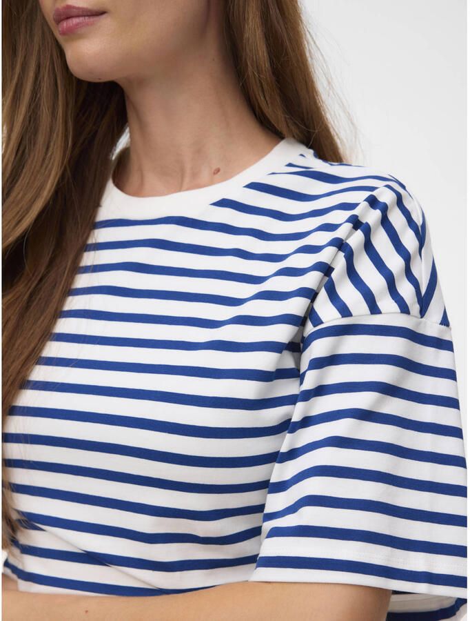 VERO MODA gestreept T-shirt donkerblauw - Foto 2