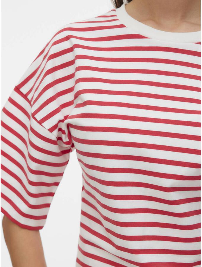 VERO MODA gestreept T-shirt rood - Foto 2