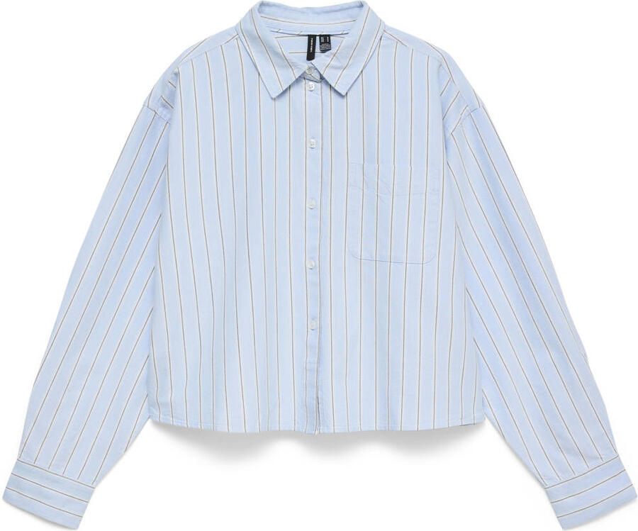 VERO MODA gestreepte blouse lichtblauw