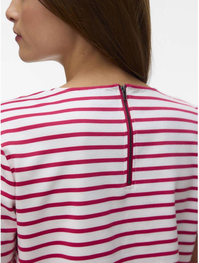 VERO MODA gestreepte blousetop rood - Foto 2