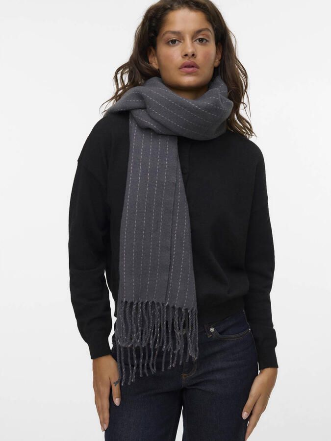 VERO MODA gestreepte sjaal VMFONDA grijs