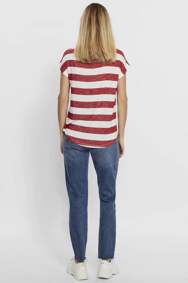 Vero Moda Shirt met ronde hals VMWIDE met blokstreepdessin - Foto 3