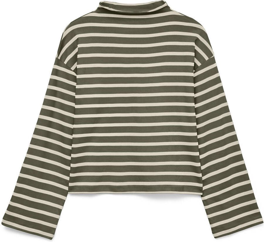 VERO MODA gestreepte top bruin - Foto 2